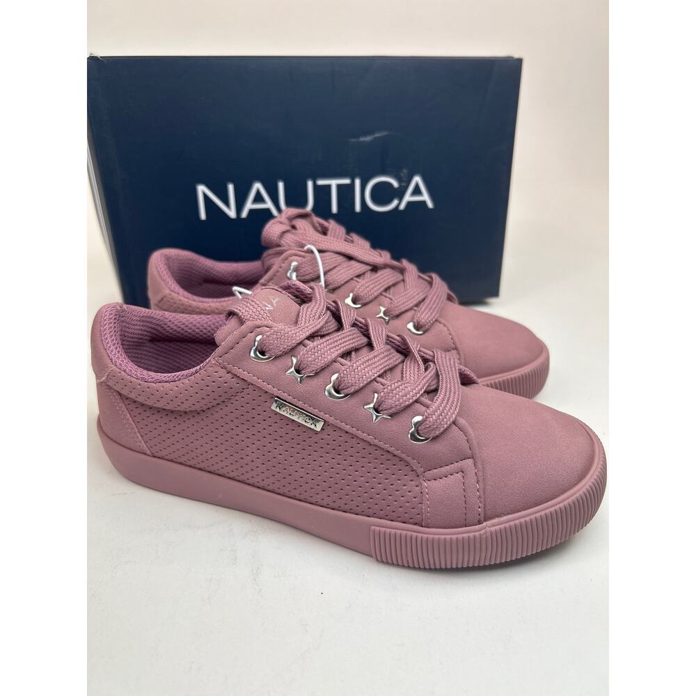 Nautica Steam Girls Mauve‎ Suede Shoes Size 1